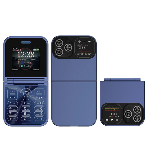 F15 mini flip phone - flip, display