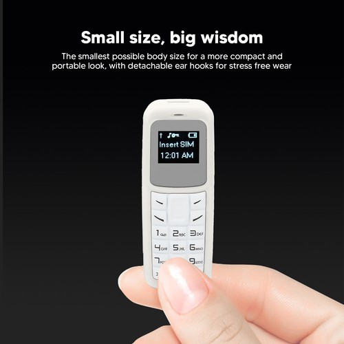Mini mobile phone white - phone,